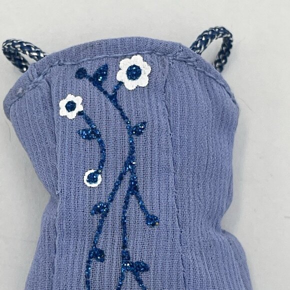 Bratz Formal Funk Yasmin Prom 2003 Blue Floral Dress Gown and Accessories - Picture 4 of 8